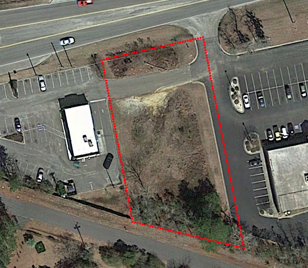aerial of site
